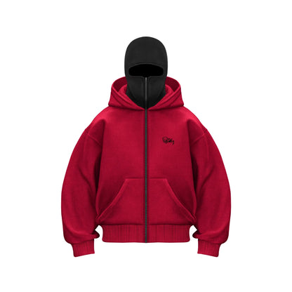 Hip Hop Men'S Hoodie Hooded Zipper Jacket Gothic Star Printing Oversized Fashion Punk Y2K Streetwear Harajuku Vintage Black Tops